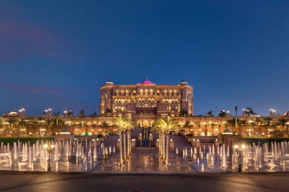 Der Emirates Palace in Abu Dhabi